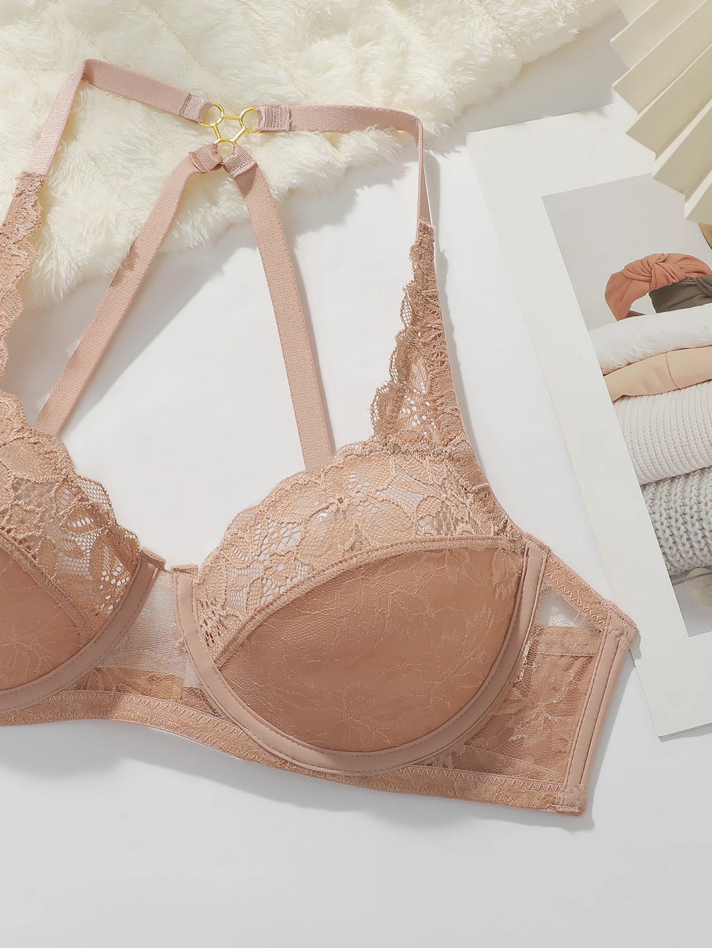 Soutien-gorge à bretelles croisées pour femmes