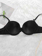 Ensemble de sous-vêtements sexy de couleur unie brillant pour femmes