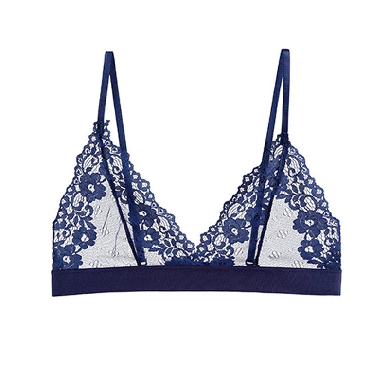 Soutien-gorge Push Up en dentelle transparente pour femmes