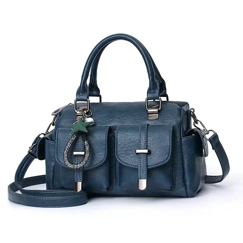 Sac en cuir PU souple pour femmes