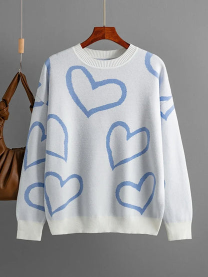 Pull Col Rond Femme – Style Rétro