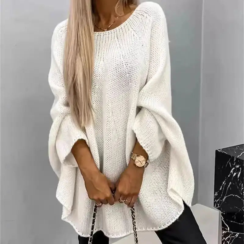 Pull tricot ample  pour femmes