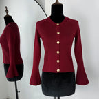 Cardigan à simple boutonnage pour femmes