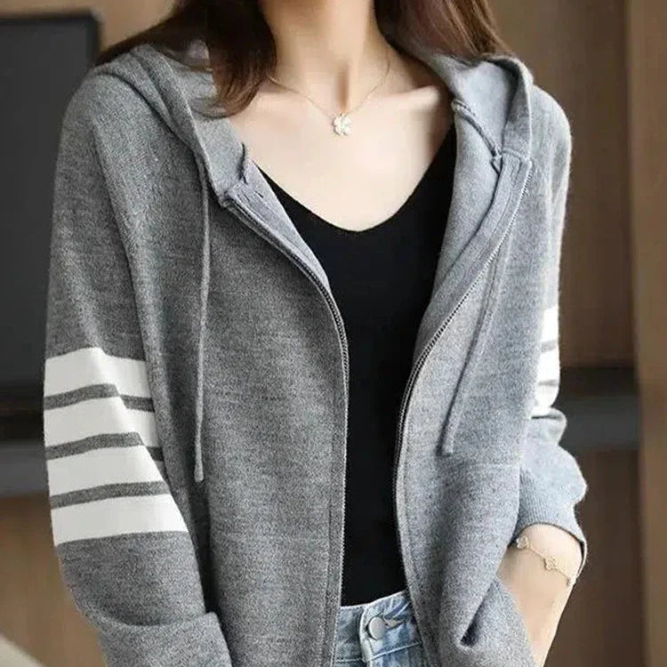 Vestes cardigan à capuche pour femmes