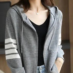 Vestes cardigan à capuche pour femmes