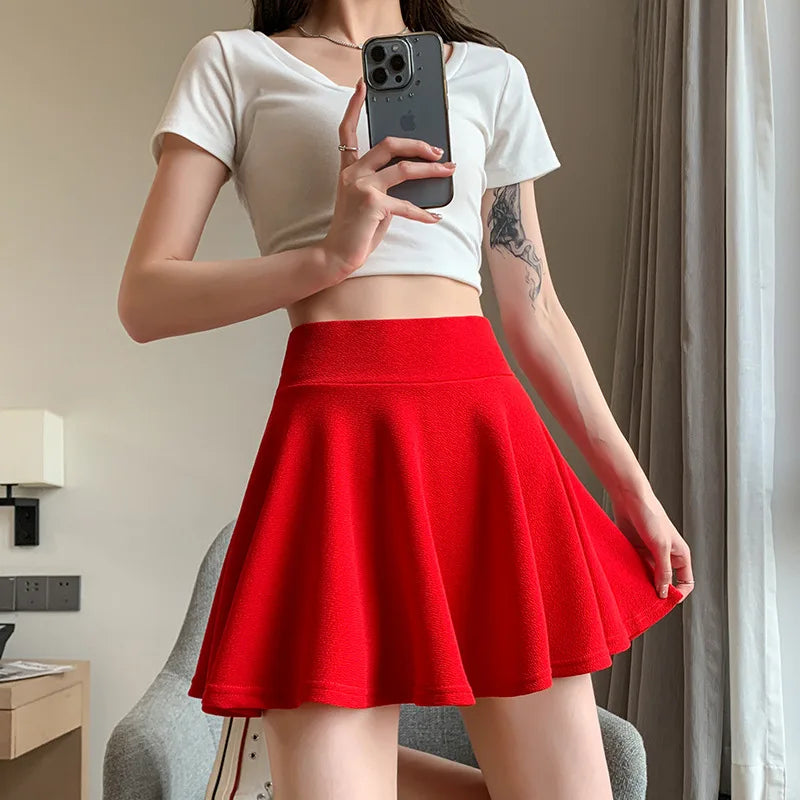 Jupes short plissées pour femmes
