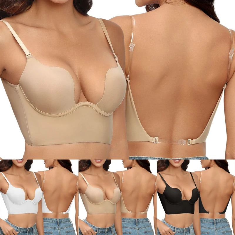 Soutien-gorge Invisible avec Bretelles transparentes pour femmes