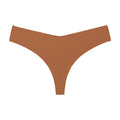 String taille basse en soie glacé sans trace pour femmes