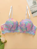 Soutien-gorge floraux brodés sexy pour femmes