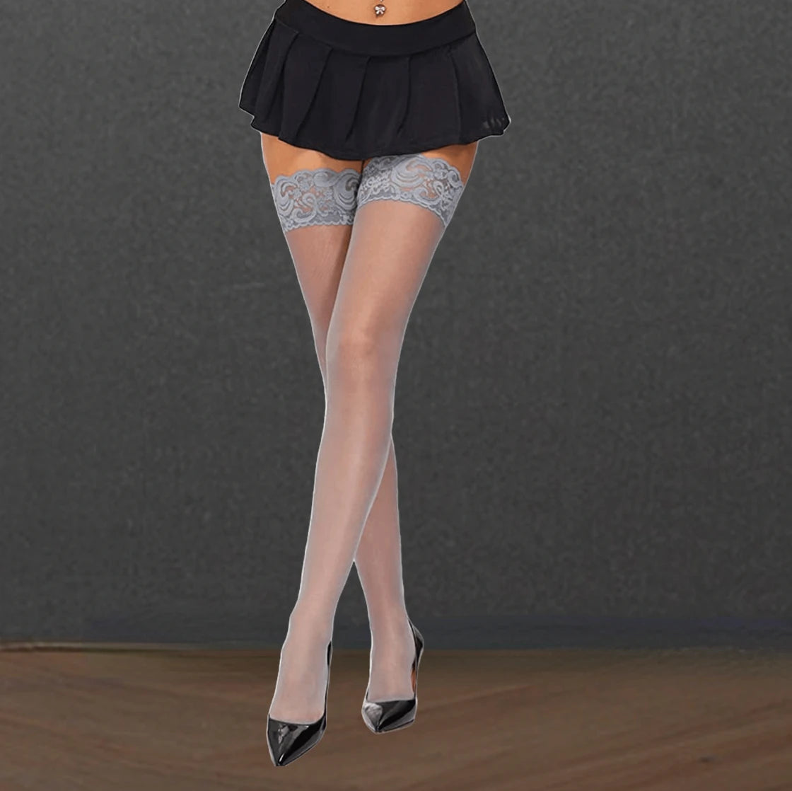 Bas transparents en silicone our femmes