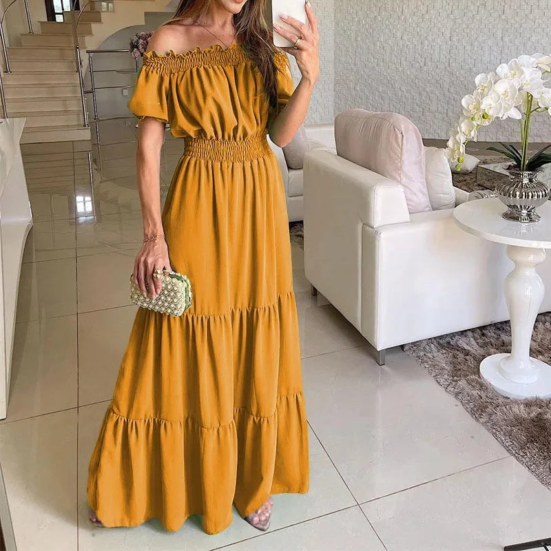 Robe d'été à manches courtes pour femmes