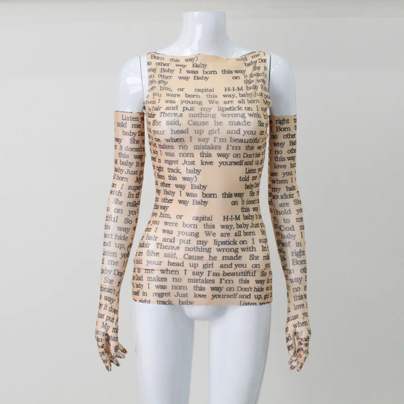 T-shirt en maille transparente pour femmes