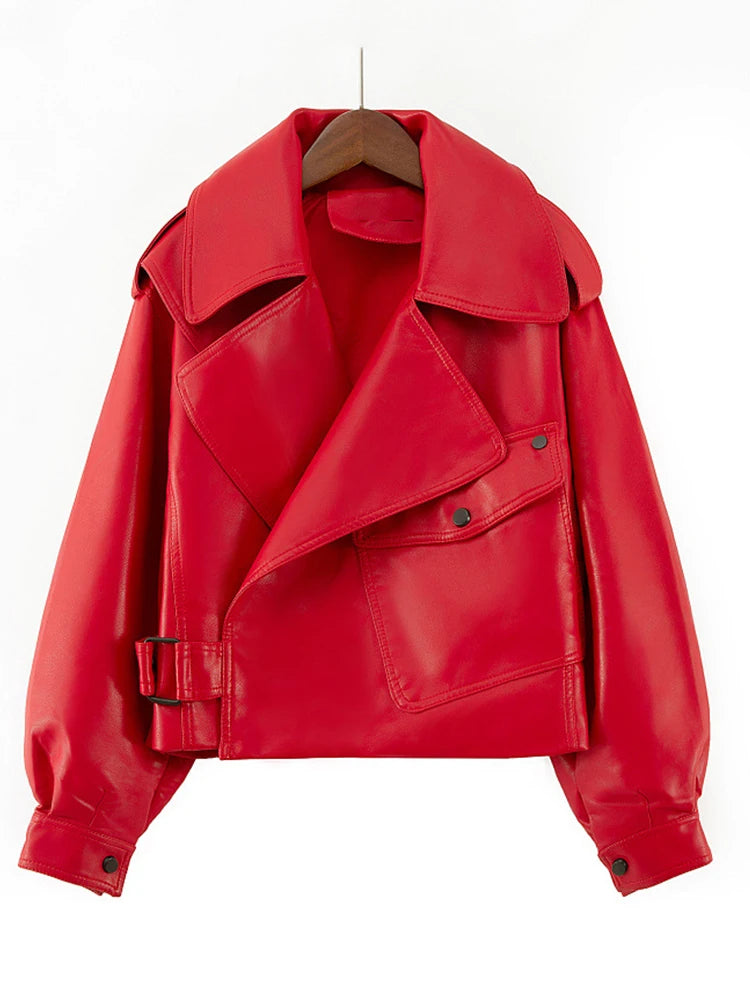 Veste en cuir pour femmes