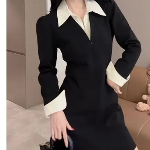 Robe moulante à manches longues pour femmes