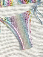 Maillot de bain coloré deux pièces pour femmes