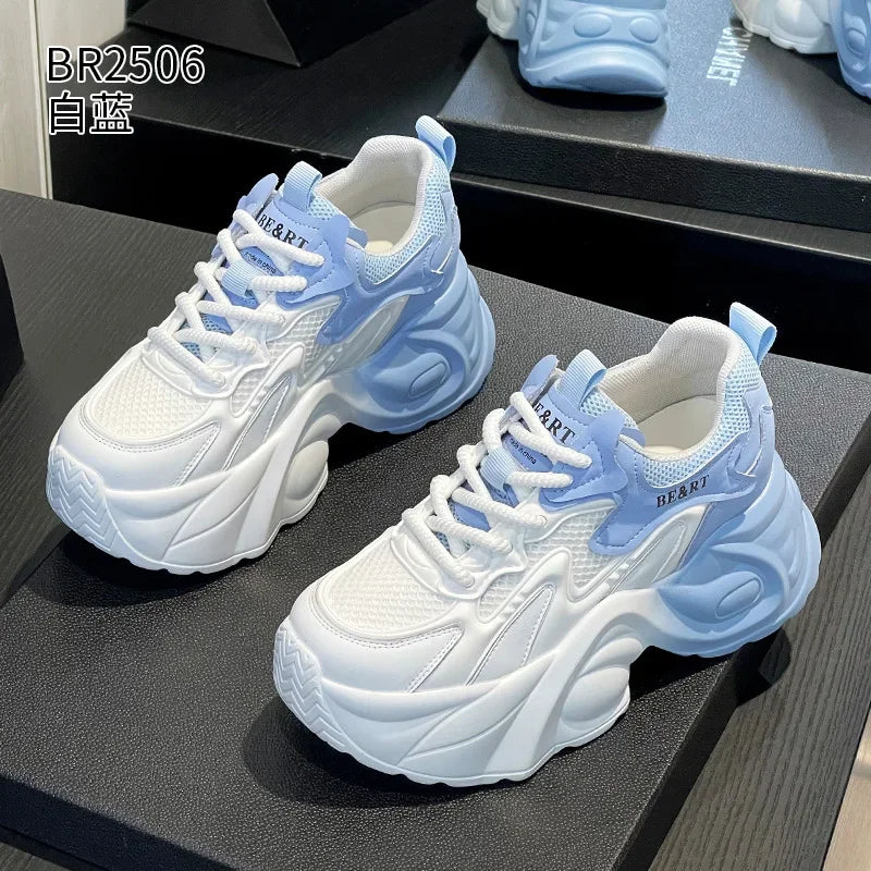 Basket en cuir véritable pour femmes