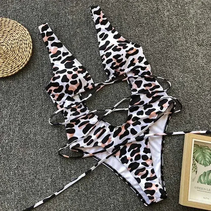 Maillot de Bain 1 Pièce Femme – Motif Léopard