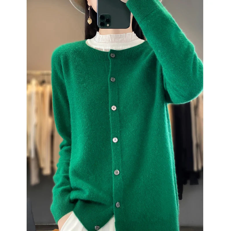 Cardigans en laine mérinos pour femmes