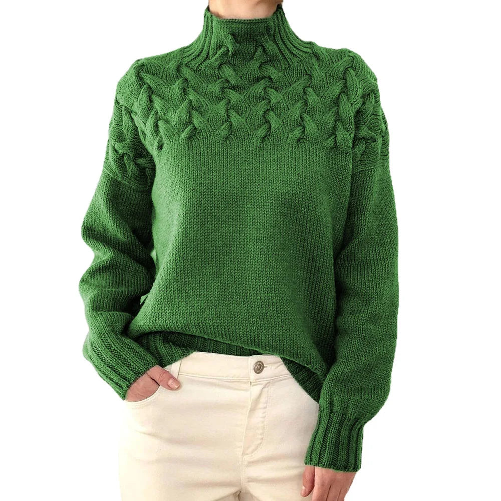 Pull en maille à manches longues pour femmes