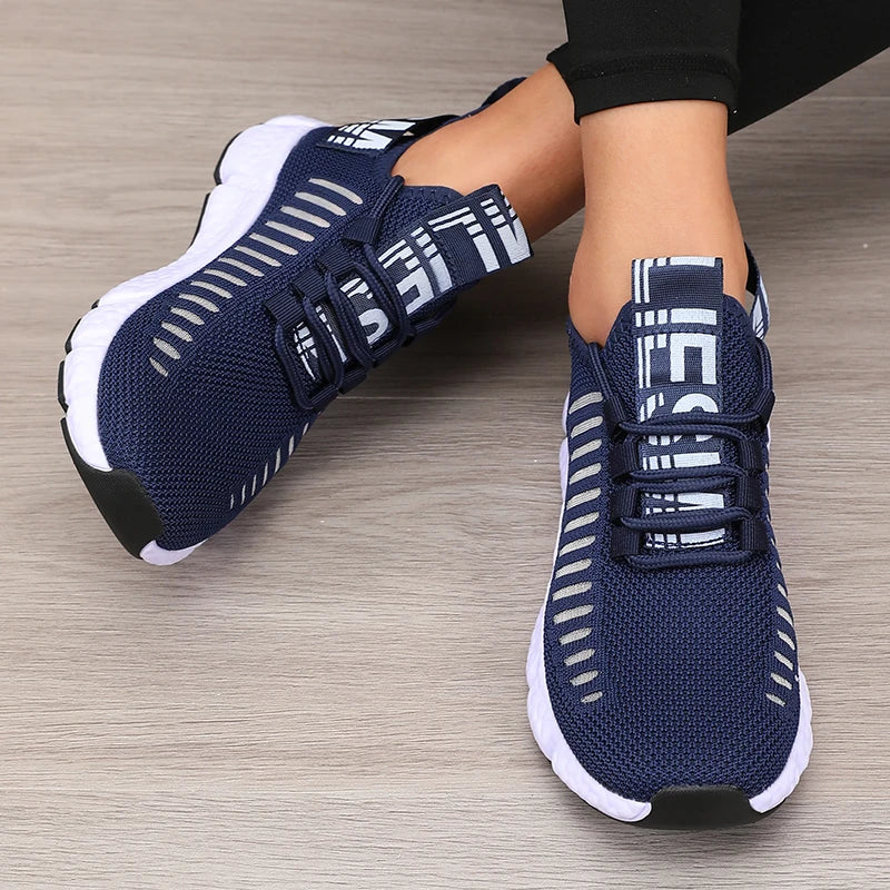 Basket en maille légère et semelle souple pour femmes