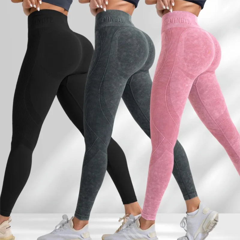 Leggings taille haute sans couture pour femmes