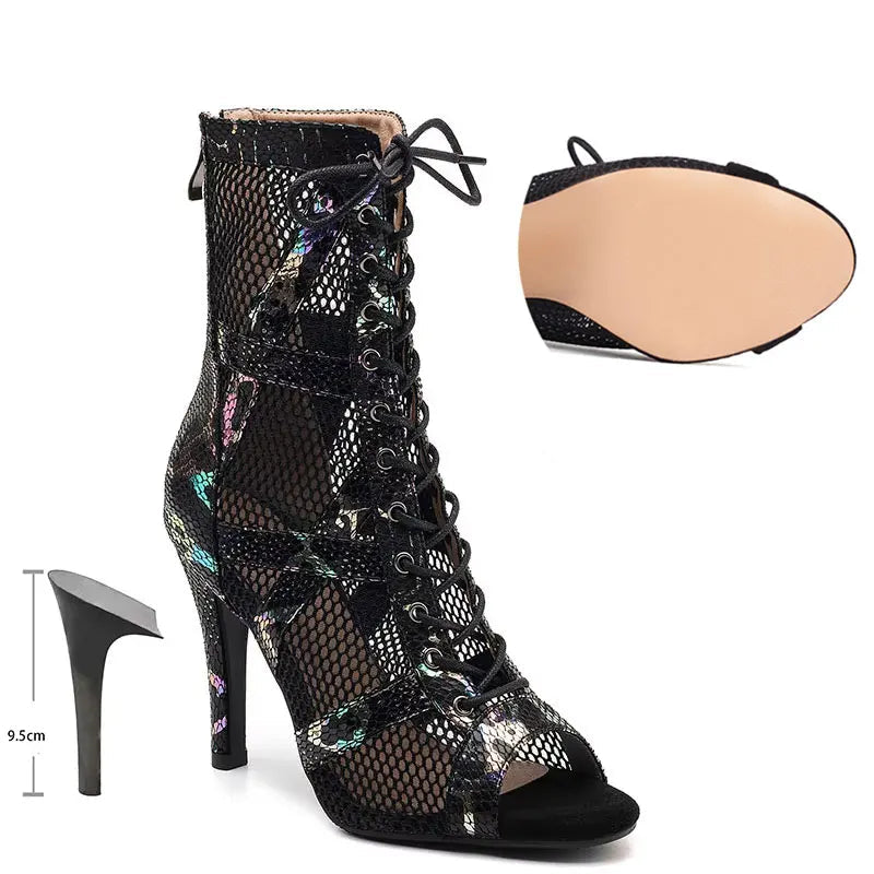 Bottines à talons noirs tendance pour femmes