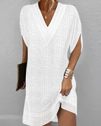 Mini robe à manches mi-longues pour femmes