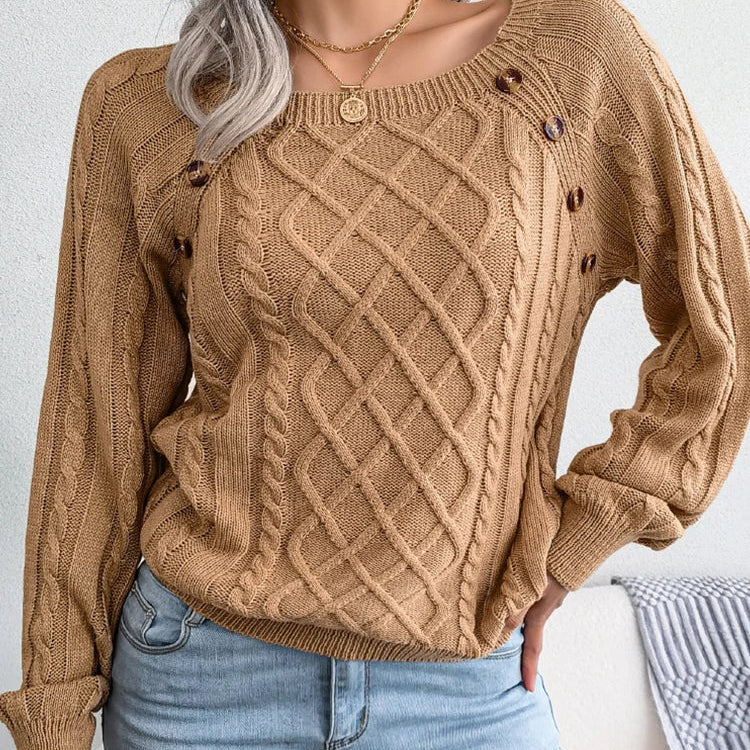 Pull décontracté à manches pour femmes