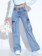 Jeans évasés vintage pour femmes