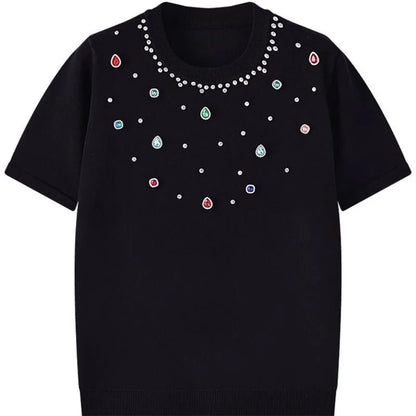 T-shirt Femme – Col Rond et Manches Courtes