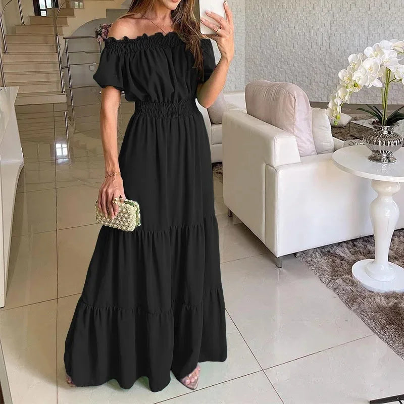 Robe d'été à manches courtes pour femmes
