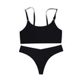 Ensemble glace soie sans couture sans fil soutien-gorge et string pour femmes