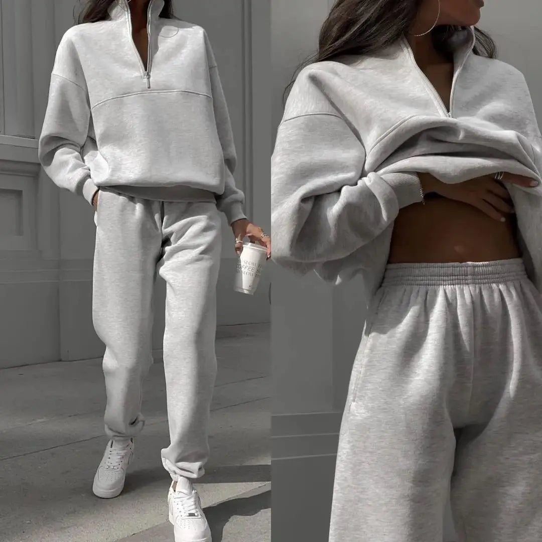 Ensembles deux pièces avec pantalon ample et haut assortie pour femmes