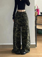 Pantalon cargo camouflage streetwear pour femmes