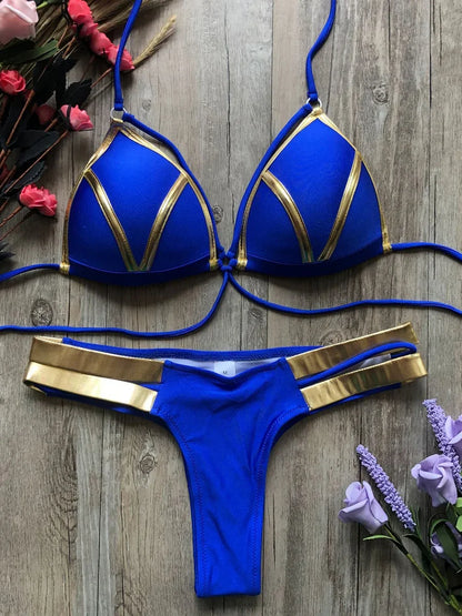 Bikini Femme Push-Up – Haut et String Assorti