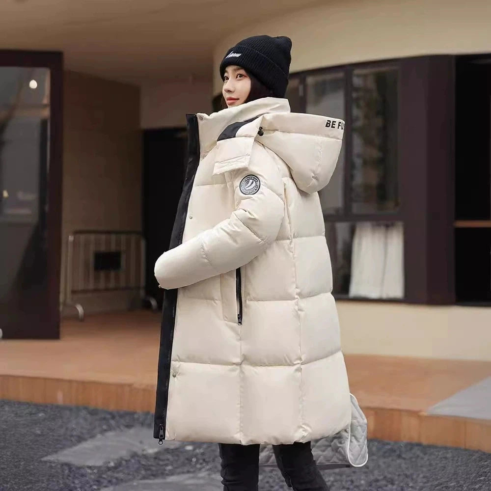 Manteau épais en duvet de coton pour femmes