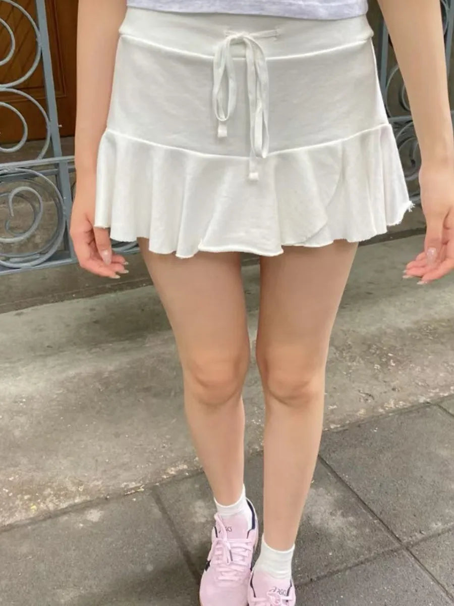 Jupe de Ballet rose à lacets pour femmes