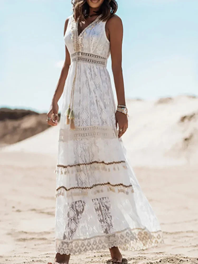 Robe en dentelle pour femmes