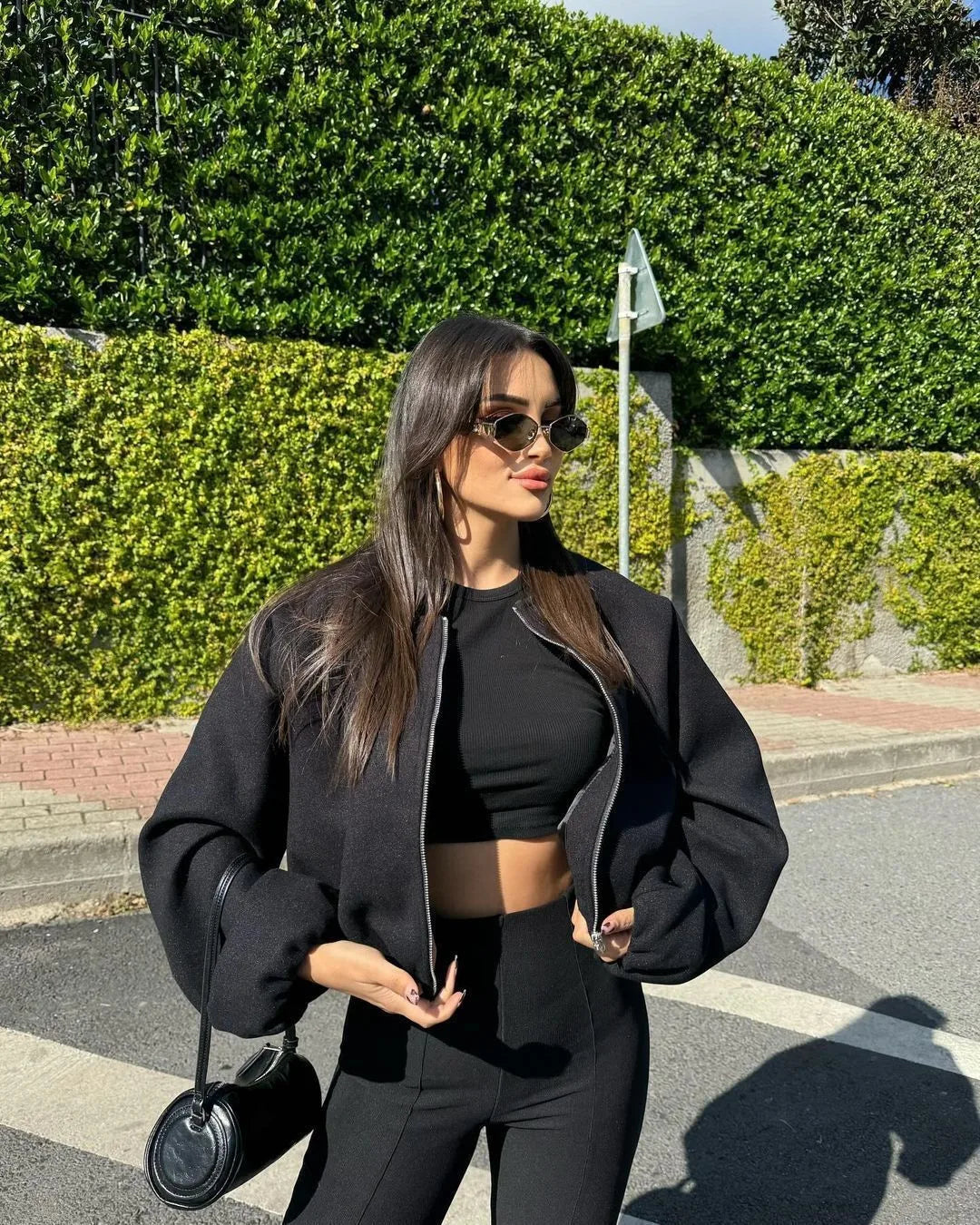 Veste d'aviateur souple et tendance pour femmes