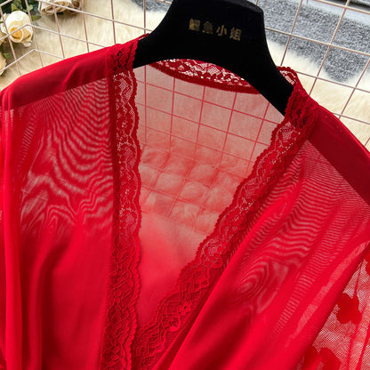 Robe Cardigan Femme – Élégante et Transparente