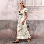 Robe longue d'été dos nu pour femmes