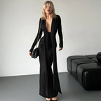 Robe bandage plissée élégante pour femmes