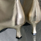 Bottines confortable en cuir souple pour femmes