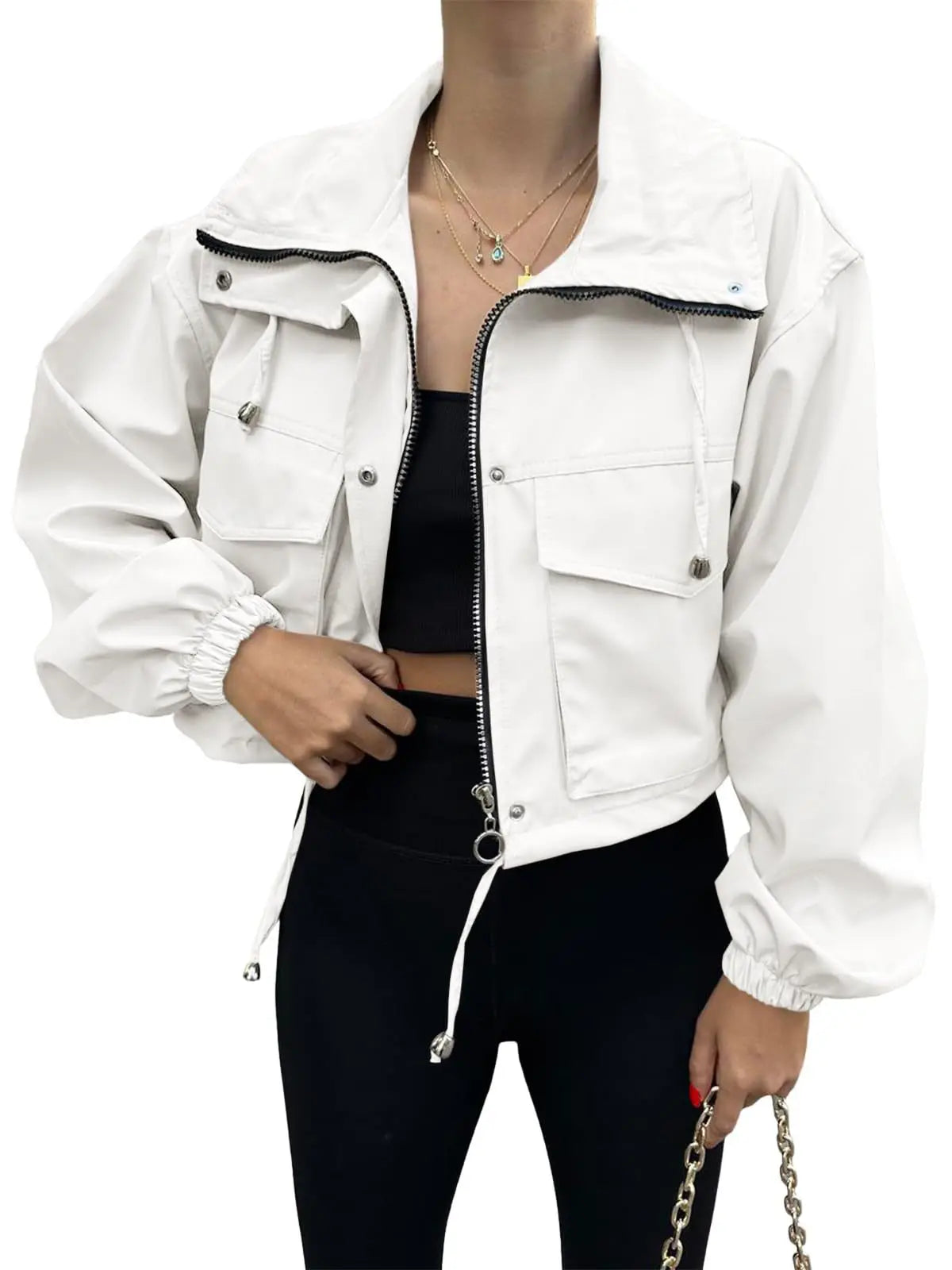 Veste courte d'automne pour femmes