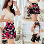 Jupe short plissée basique pour femmes