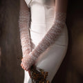 Gants élégants en tulle doux avec cœurs Appliqués pour femmes