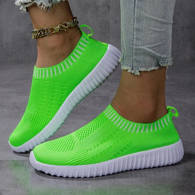 Chaussures plates sans lacet pour femmes