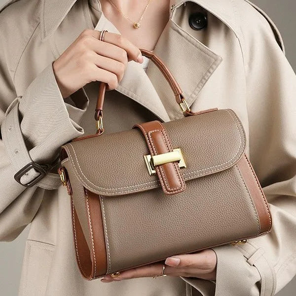 Sac à bandoulière de luxe léger et tendance en cuir pour femmes