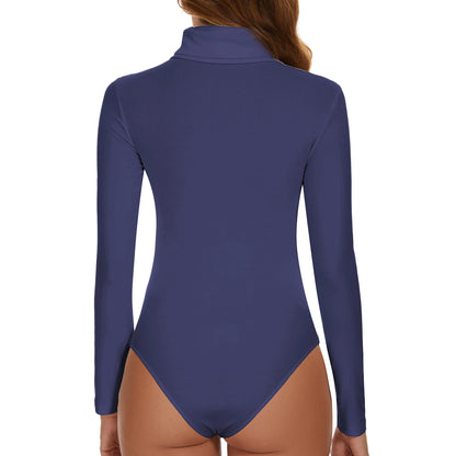 Body Col Montant Femme – Manches Longues