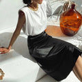 Jupe longue en Satin de soie pour femmes